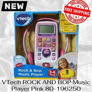 VTech ROCK AND BOP Music Player Pink 80-196250 BRAND NEW IN BOX FREE SHIPPING